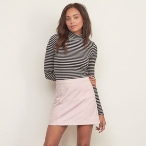 A&F: Pink Suede Mini Skirt